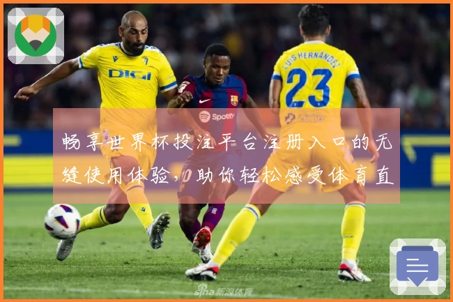 畅享世界杯投注平台注册入口的无缝使用体验，助你轻松感受体育直播魅力