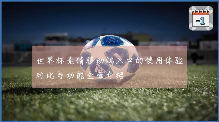 世界杯竞猜移动端入口的使用体验对比与功能全面介绍