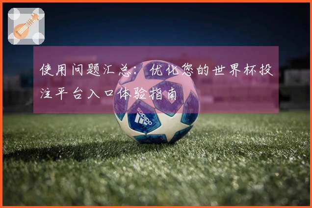 使用问题汇总:优化您的世界杯投注平台入口体验指南